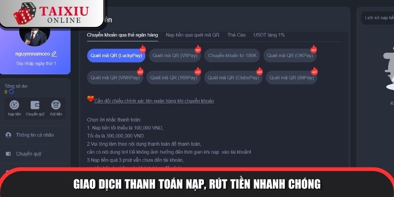 EE88 nổi bật với hệ thống thanh toán nhanh chóng và an toàn