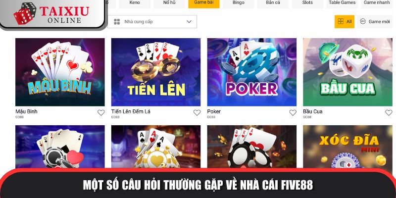 cau hoi thuong gap FIVE88 555 Câu hỏi thường gặp