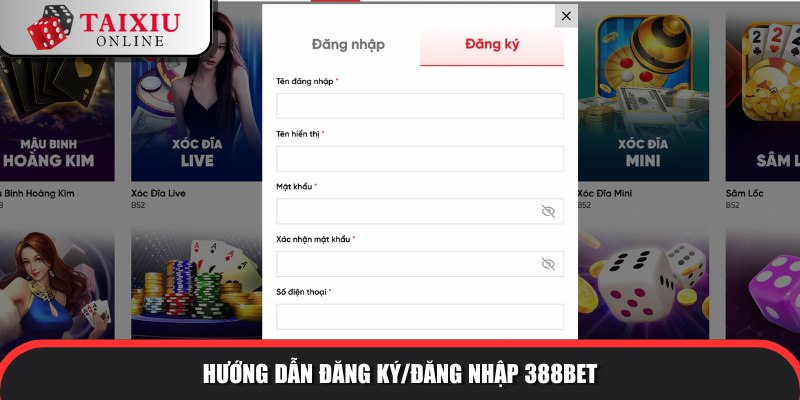 huong dan dang ky dang nhap 388BET 704 Đăng ký trở thành hội viên