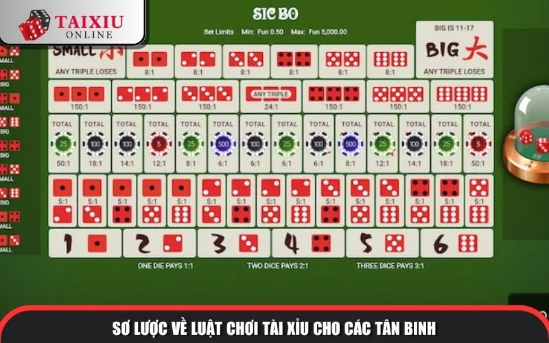 Sơ lược về luật chơi tài xỉu cho các tân binh